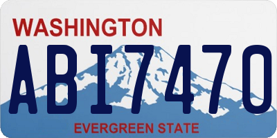 WA license plate ABI7470