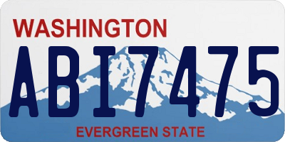 WA license plate ABI7475