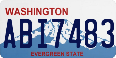 WA license plate ABI7483