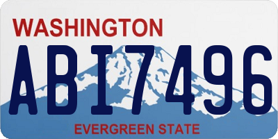 WA license plate ABI7496