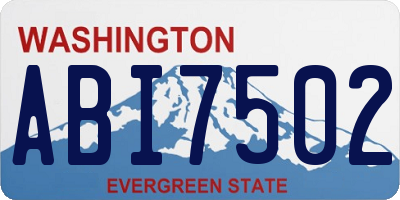 WA license plate ABI7502