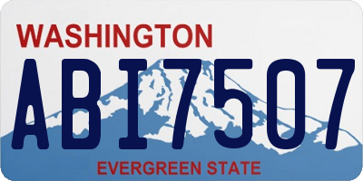 WA license plate ABI7507