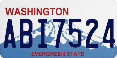WA license plate ABI7524