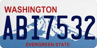 WA license plate ABI7532