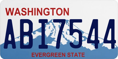 WA license plate ABI7544