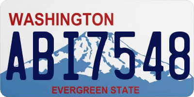 WA license plate ABI7548