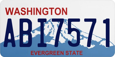 WA license plate ABI7571