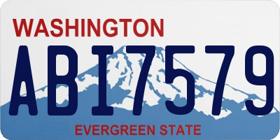 WA license plate ABI7579