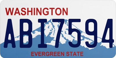 WA license plate ABI7594