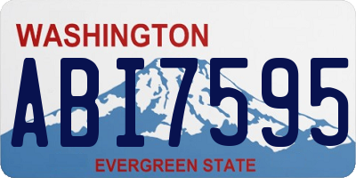 WA license plate ABI7595