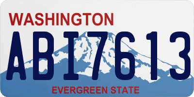 WA license plate ABI7613