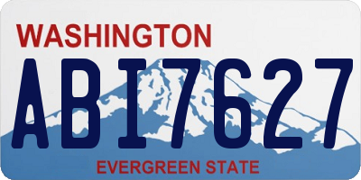 WA license plate ABI7627