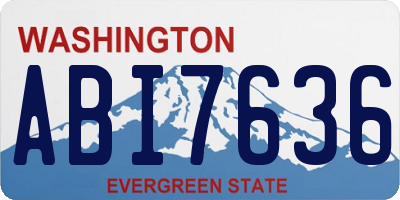 WA license plate ABI7636