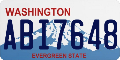 WA license plate ABI7648
