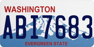 WA license plate ABI7683