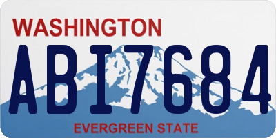 WA license plate ABI7684