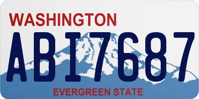 WA license plate ABI7687
