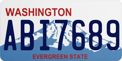 WA license plate ABI7689