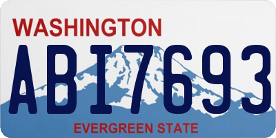 WA license plate ABI7693