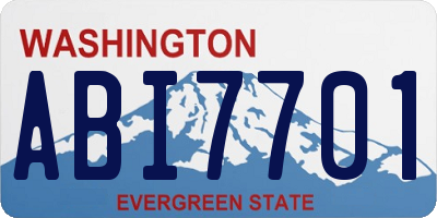 WA license plate ABI7701