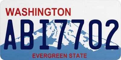 WA license plate ABI7702