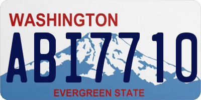 WA license plate ABI7710