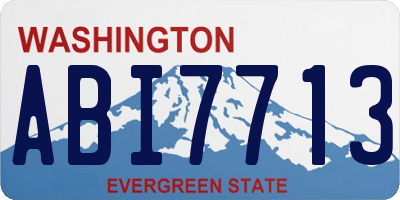 WA license plate ABI7713