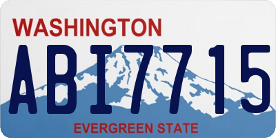 WA license plate ABI7715