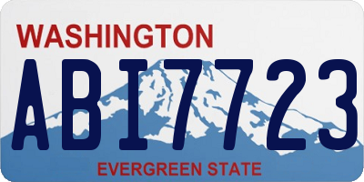 WA license plate ABI7723