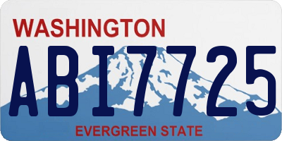 WA license plate ABI7725