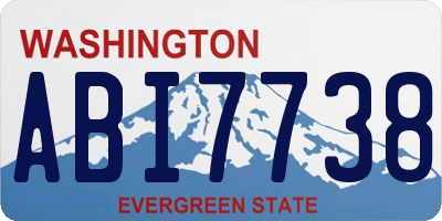 WA license plate ABI7738