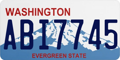 WA license plate ABI7745