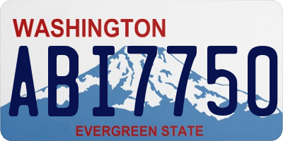 WA license plate ABI7750