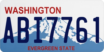WA license plate ABI7761