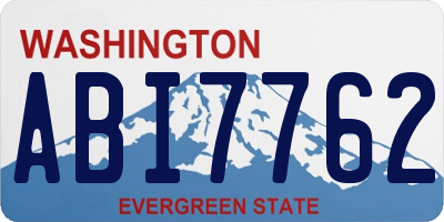 WA license plate ABI7762