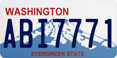 WA license plate ABI7771
