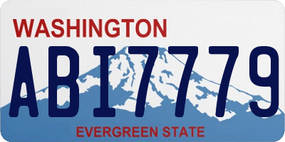 WA license plate ABI7779