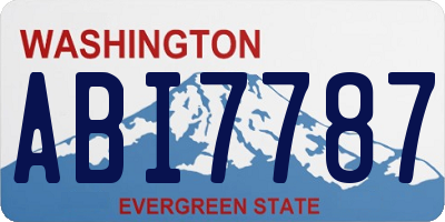 WA license plate ABI7787