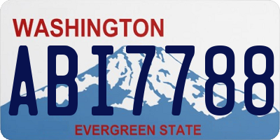 WA license plate ABI7788