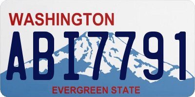 WA license plate ABI7791