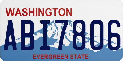 WA license plate ABI7806