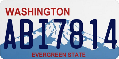 WA license plate ABI7814