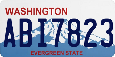 WA license plate ABI7823