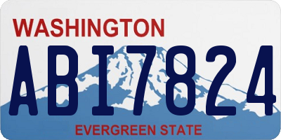 WA license plate ABI7824