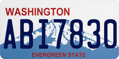 WA license plate ABI7830
