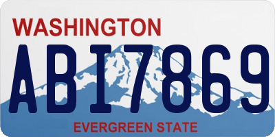 WA license plate ABI7869