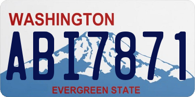 WA license plate ABI7871