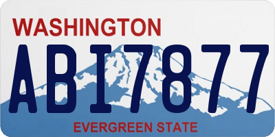 WA license plate ABI7877