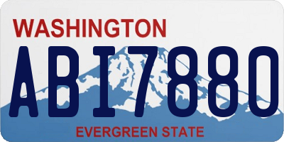 WA license plate ABI7880