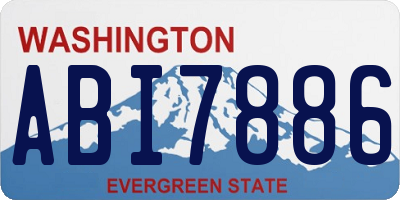 WA license plate ABI7886
